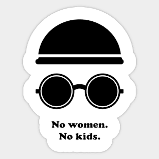 No Women No Kids Sticker